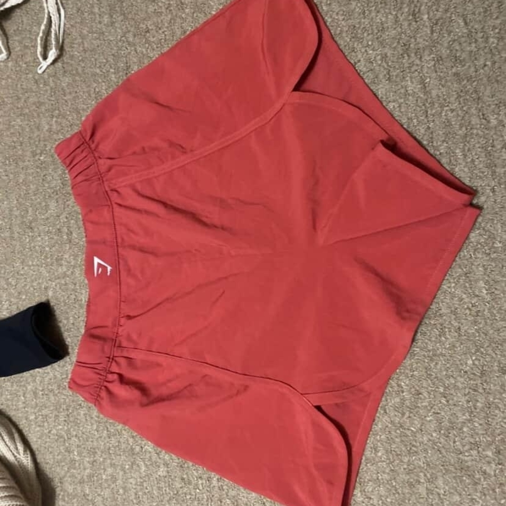 Gymshark Women's Red Athletic Shorts
